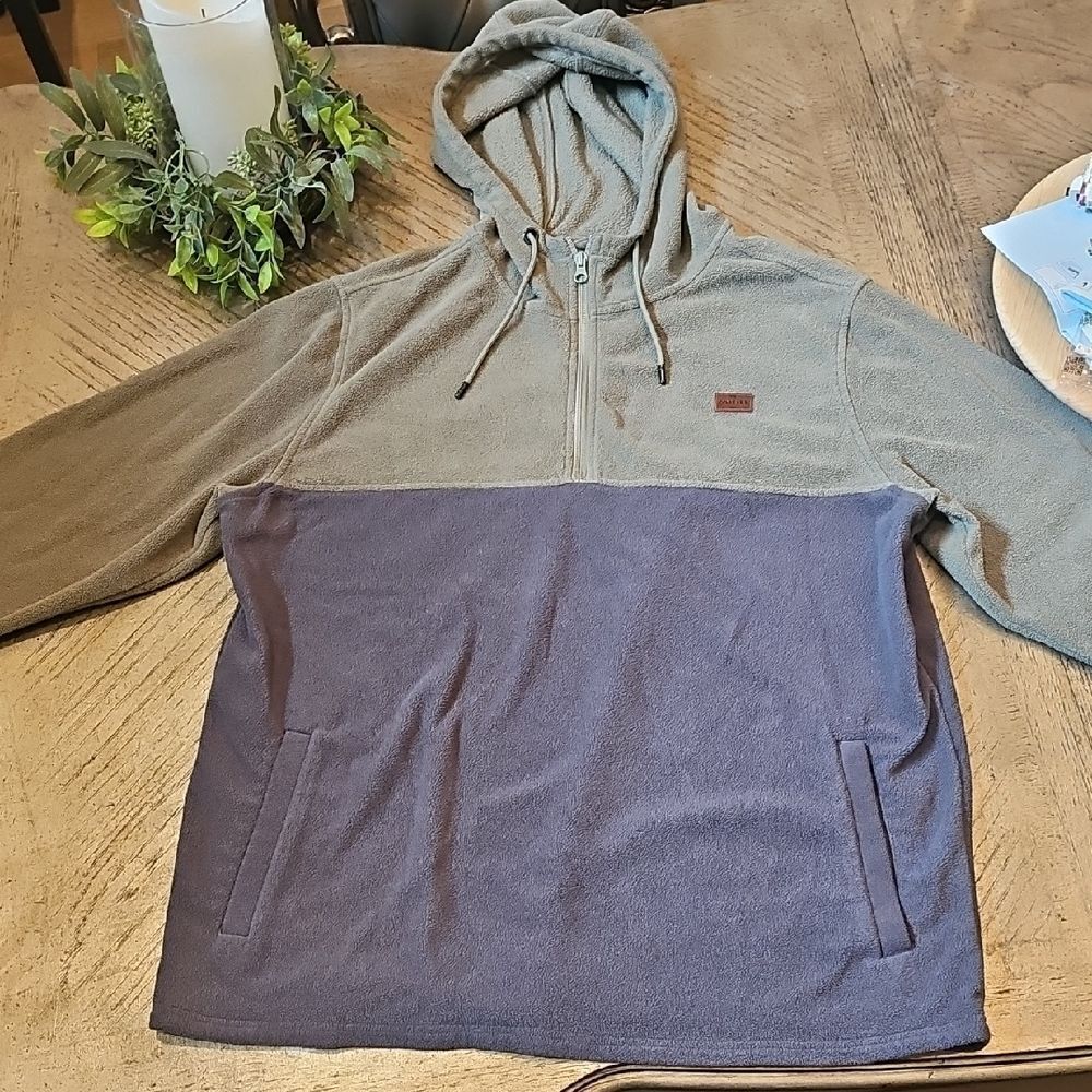 O'Neill Men's Zip Up Sweater in Olive Green XL